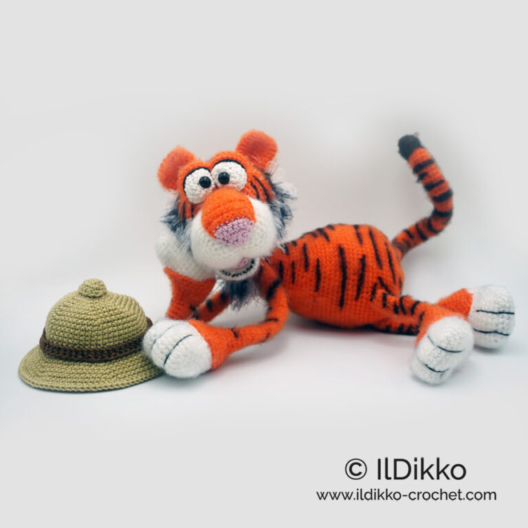 Tiberius the Tiger – Amigurumi Crochet Pattern | IlDikko Amigurumi Patterns